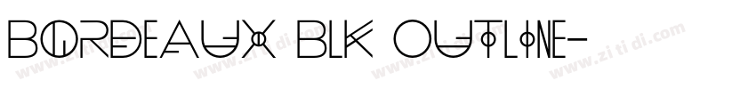 Bordeaux Blk Outline字体转换